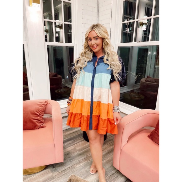 QUEEN OF SPARKLES Dresses & Skirts - Queen of Sparkles | Stripe Dress.